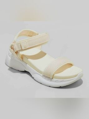 All in Motion Women's Michelle Hiking Sandals Color Cream / White Size 9